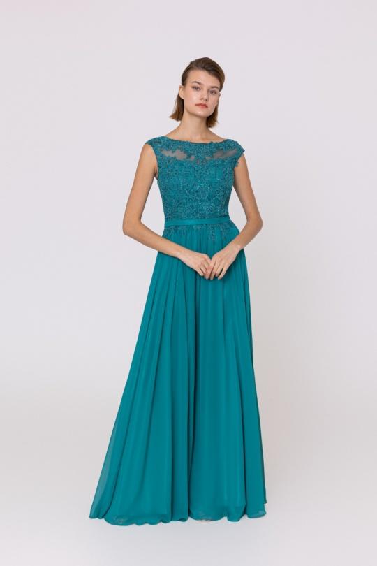 Robes de soirée Femme Vert émeraude Alice Desir R0254 Efashion Paris