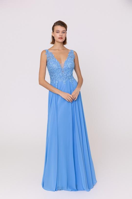 Vestidos de fiesta Mujer Sky blue Alice Desir R0268 Efashion Paris