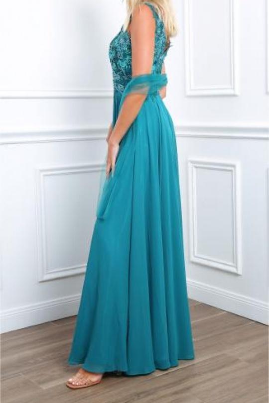 Robes de soirée Femme Vert émeraude Alice Desir R0276 Efashion Paris