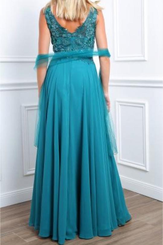 Robes de soirée Femme Vert émeraude Alice Desir R0276 Efashion Paris