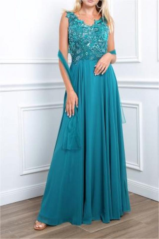 Robes de soirée Femme Vert émeraude Alice Desir R0276 Efashion Paris
