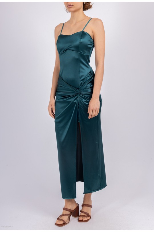 Robes mi-longues Femme Vert canard Alice Desir 6692 Efashion Paris