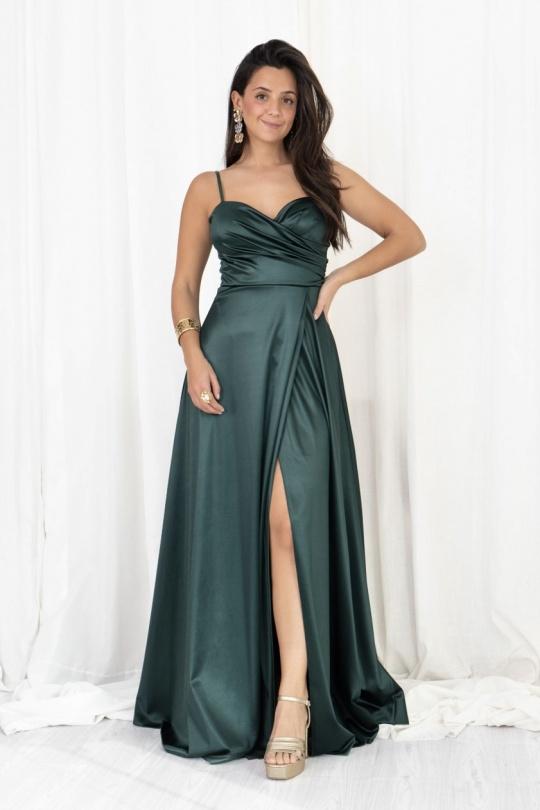 Robes de soirée Femme Vert canard Alice Desir 40243 Efashion Paris