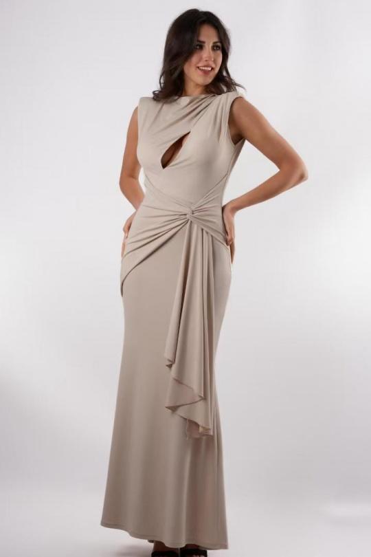 Robes de soirée Femme Beige Alice Desir 26295 Efashion Paris