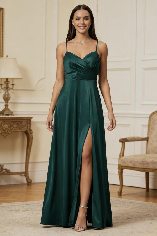 Robes de soirée Femme Vert canard Alice Desir R0289 Efashion Paris