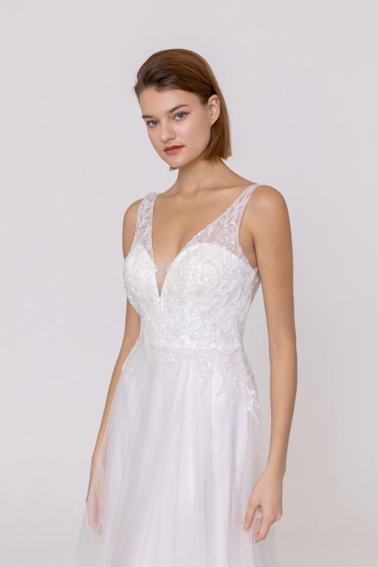 Robes de soirée Femme Beige Alice Desir R0712 Efashion Paris