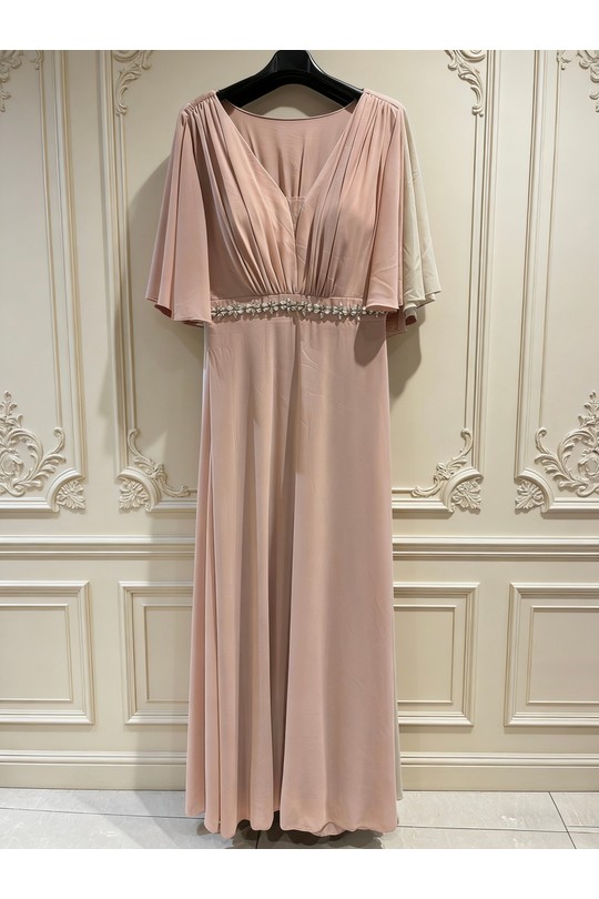 Robes de soirée Femme Rose poudre Alice Desir 564 Efashion Paris