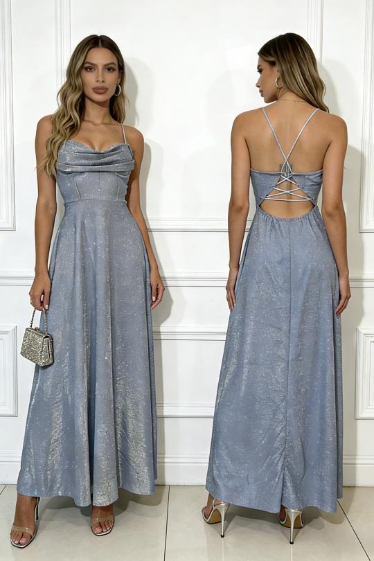 Vestidos de fiesta Mujer Beige Champagne Alice Desir 46592 Efashion Paris