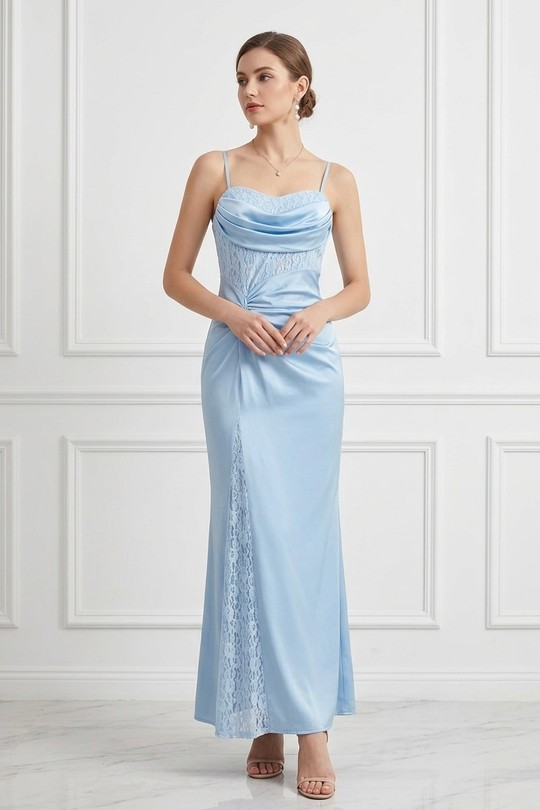 Robes de soirée Femme Vert d eau Alice Desir 9675 Efashion Paris