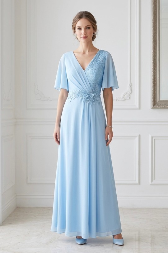 Robes de soirée Femme Bleu ciel Alice Desir 640L Efashion Paris