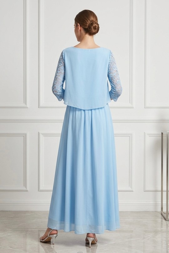 Robes de soirée Femme Bleu ciel Alice Desir 635 Efashion Paris