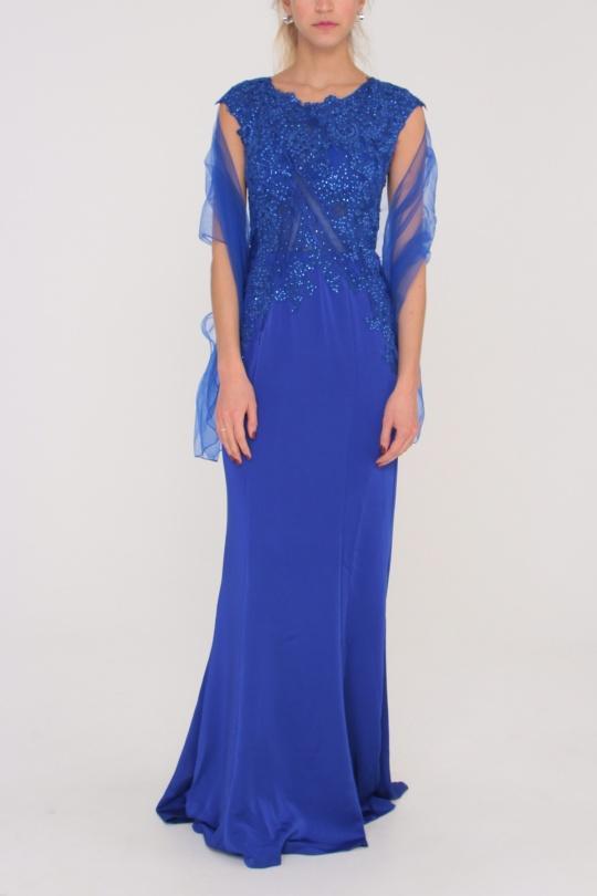 Robes de soirée Femme Bleu royal Alice Desir R0261 Efashion Paris