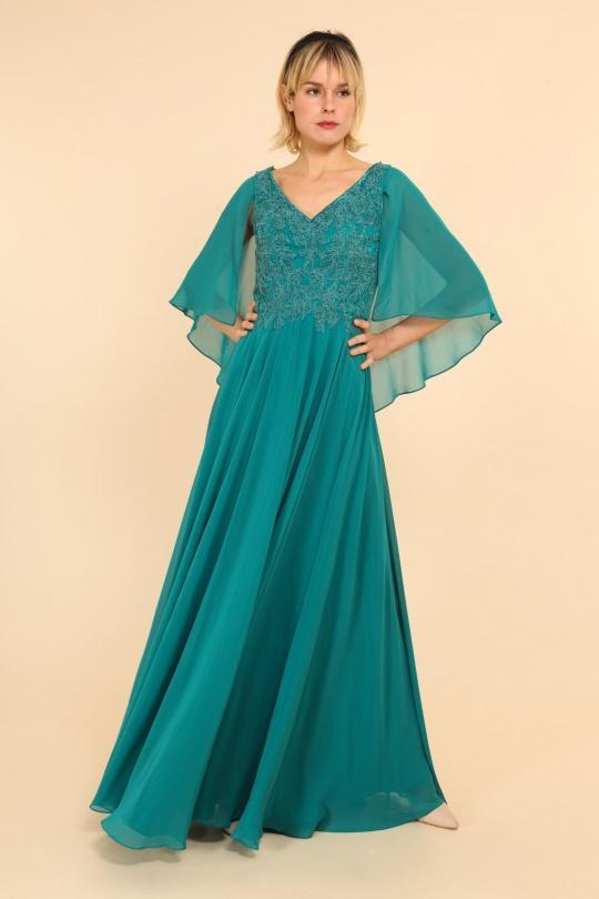 Robes de soiree Femme R0275 VERT EMERAUDE Alice Desir Efashion Paris sur eFashion