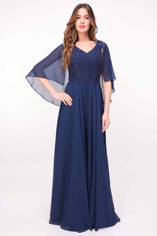 Robes de soirée Femme Bleu marine Alice Desir R0275 #1 Efashion Paris