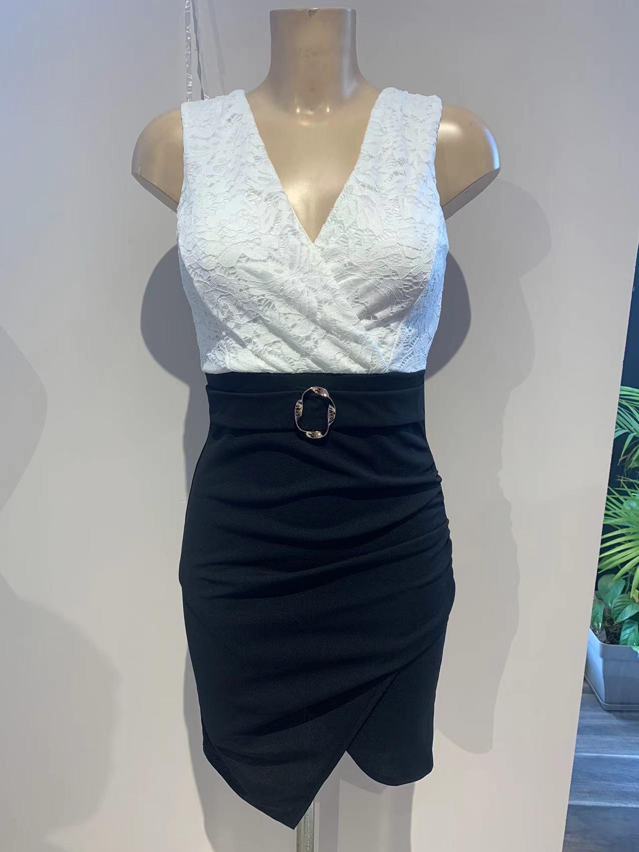 Vestidos de fiesta Mujer Black/white Alice Desir N8935 #c Efashion Paris