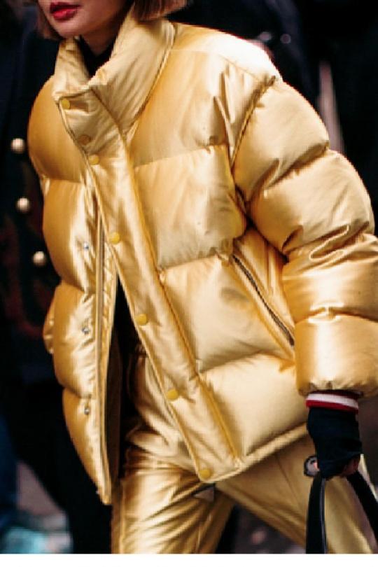 Doudounes Femme Doré Osley - Mochy D2679 Efashion Paris