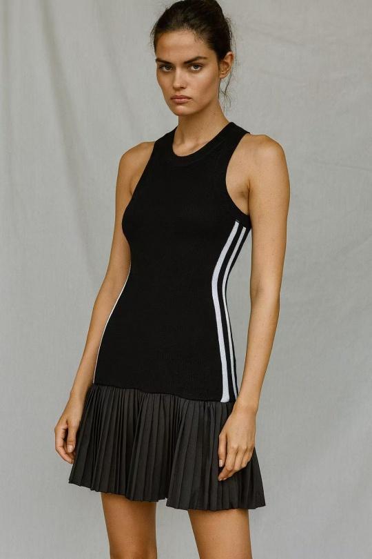 Abiti al polpaccio Donna Black Osley - Mochy PL7650 Efashion Paris