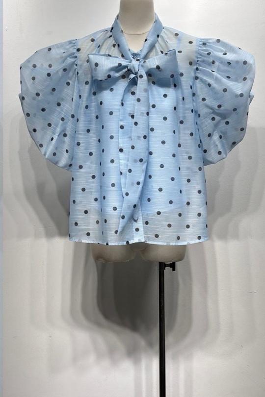Camicette Donna Blue Osley - Mochy H10186 Efashion Paris