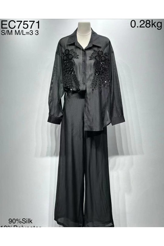 Ensembles Femme Jaune clair Osley - Mochy EC7571 Efashion Paris