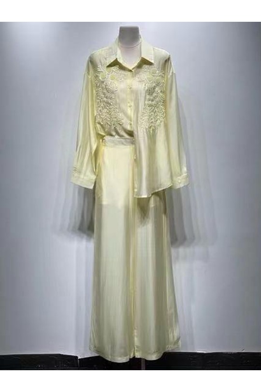 Ensembles Femme Jaune clair Osley - Mochy EC7571 Efashion Paris