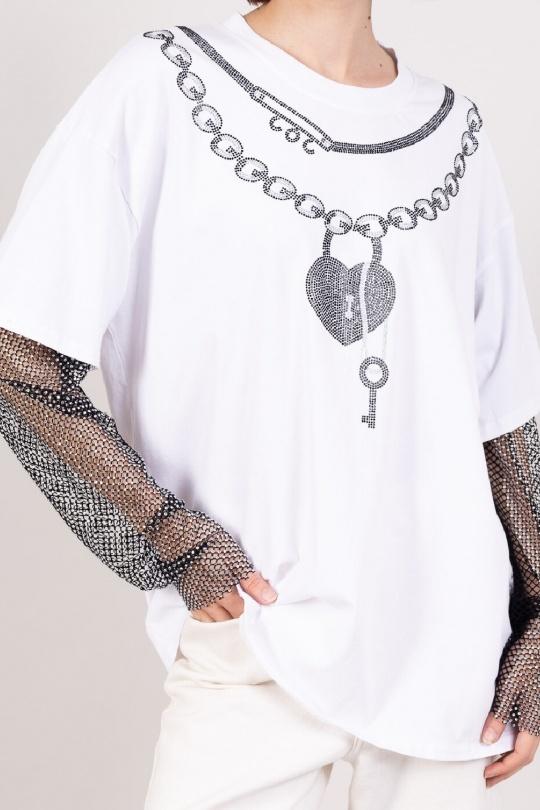 T-shirts Donna White Osley - Mochy H4929-1 Efashion Paris