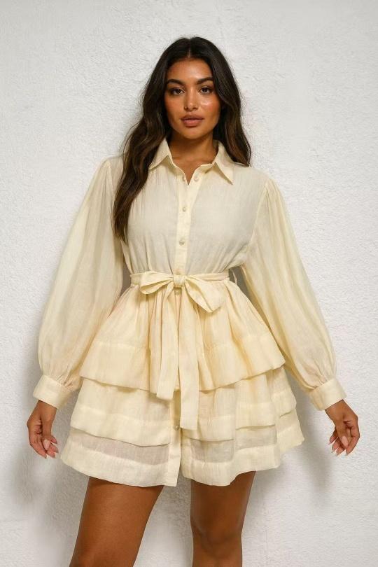 Abiti corti Donna Beige Osley - Mochy R6258 Efashion Paris