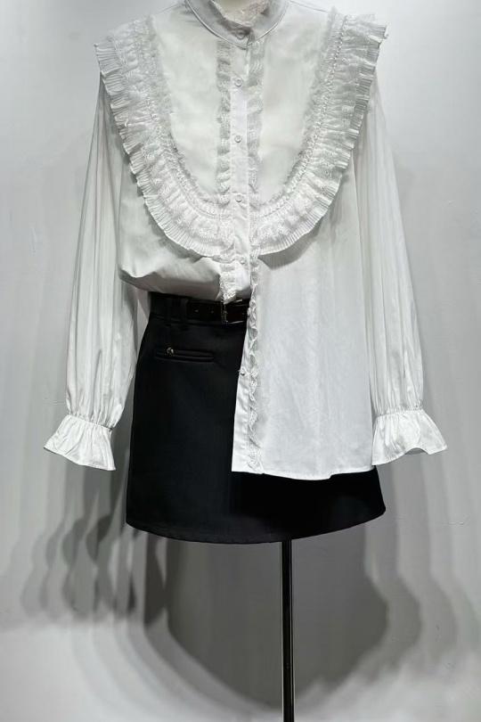 Chemises Femme Blanc Osley - Mochy H10171 Efashion Paris