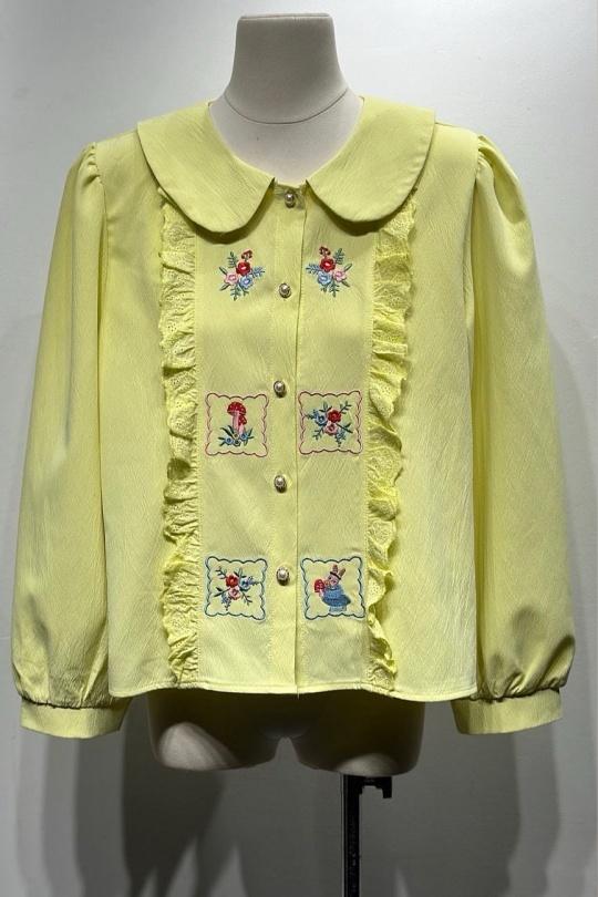 Chemises Femme Jaune Osley - Mochy H7670 Efashion Paris