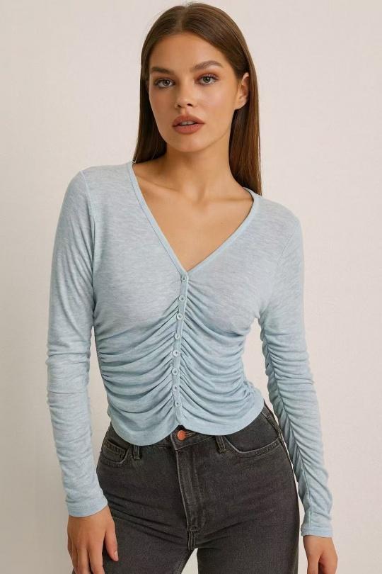Camisetas Mujer Blue Osley - Mochy H4033 Efashion Paris