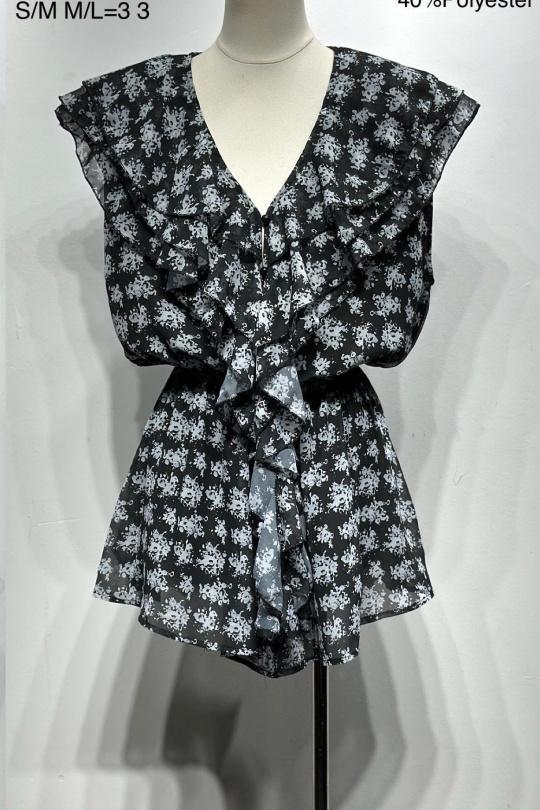 Combinaisons Femme Noir Osley - Mochy CB10927 Efashion Paris