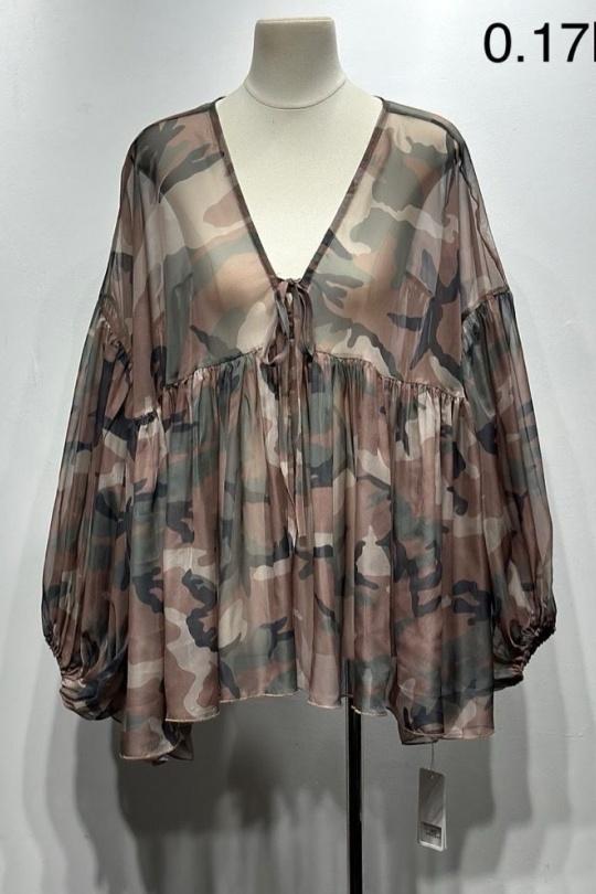 Blusas Mujer Camouflage  Osley - Mochy H10779 Efashion Paris