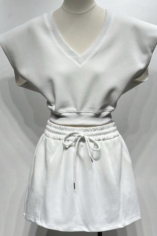 Conjuntos Mujer White Osley - Mochy EC10177 Efashion Paris