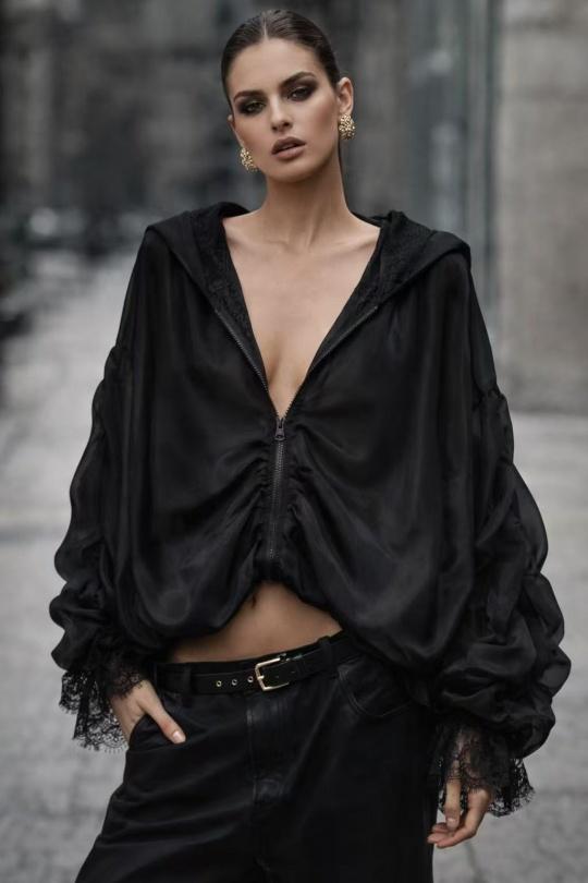 Vestes  Femme Violet Osley - Mochy V11002 Efashion Paris