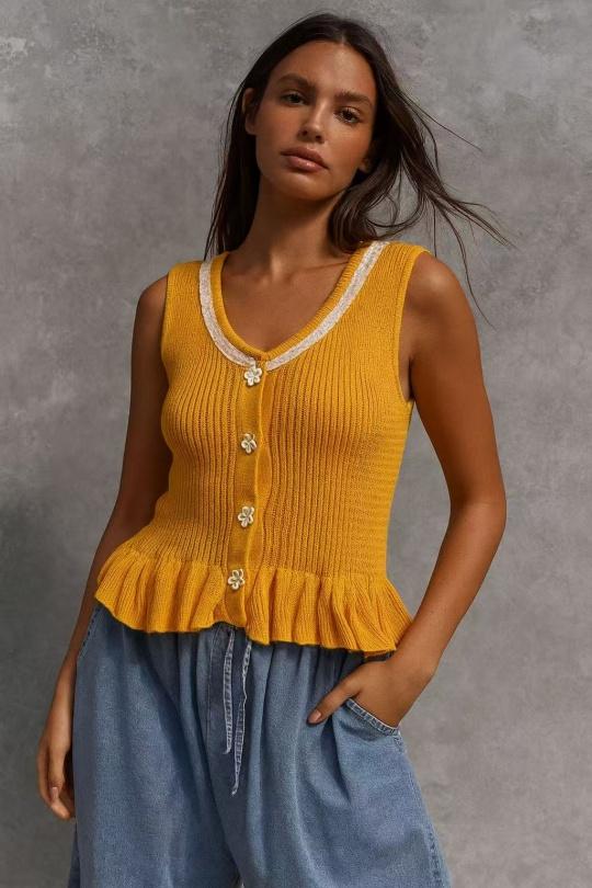Cardigans Women Mustard Osley - Mochy PL11175 Efashion Paris