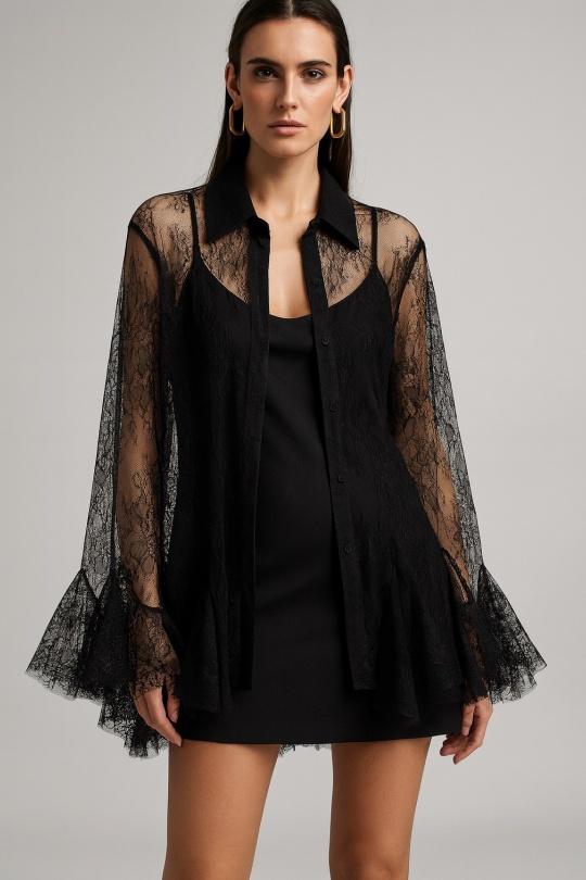 Tuniques Femme Noir Osley - Mochy H11381 Efashion Paris