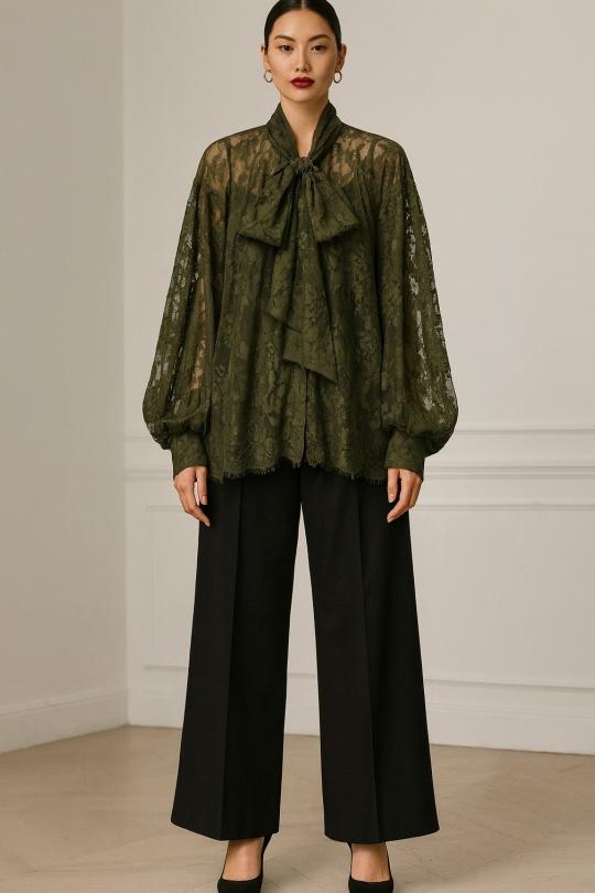Blusas Mujer Khaki Osley - Mochy H11355 Efashion Paris