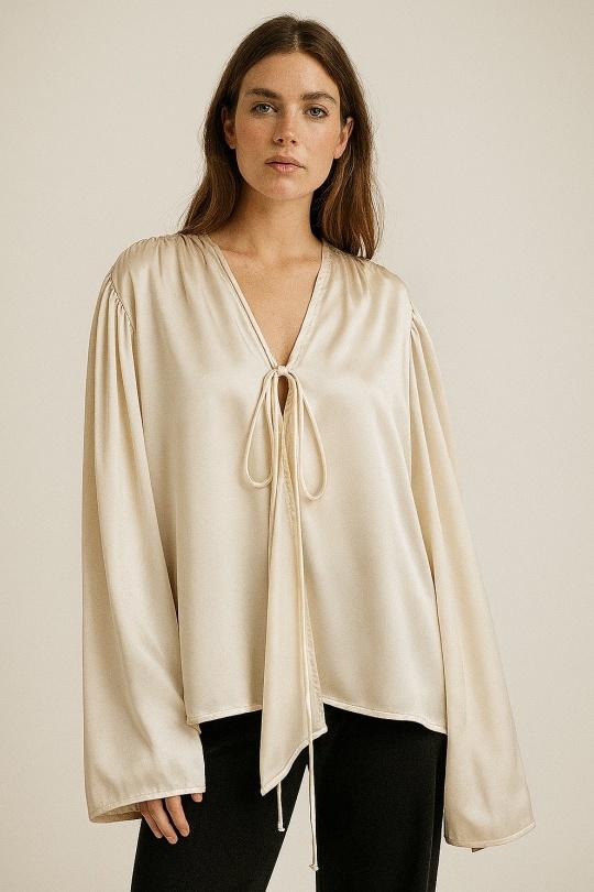 Blouses Femme Ecru Osley - Mochy H7536 Efashion Paris