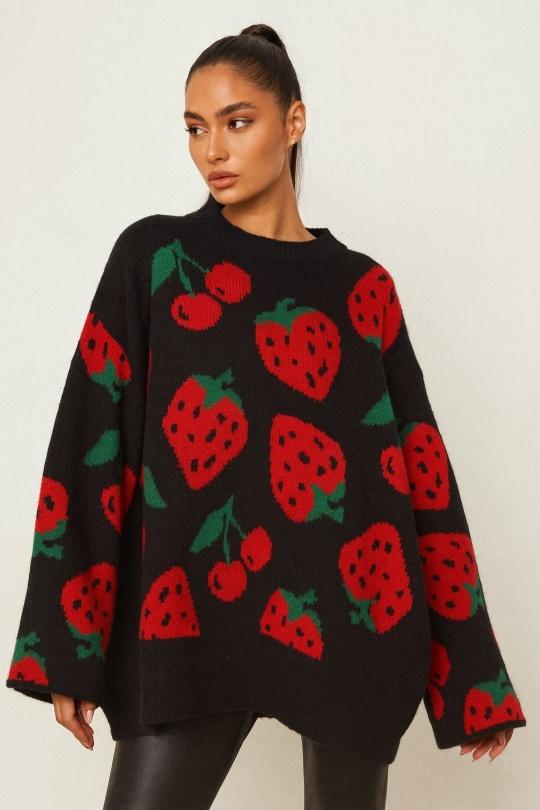Pulls Femme Noir Osley - Mochy PL5360 Efashion Paris