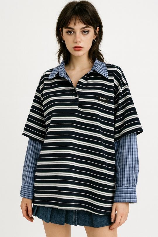 Tops Women Blue Osley - Mochy H7565 Efashion Paris