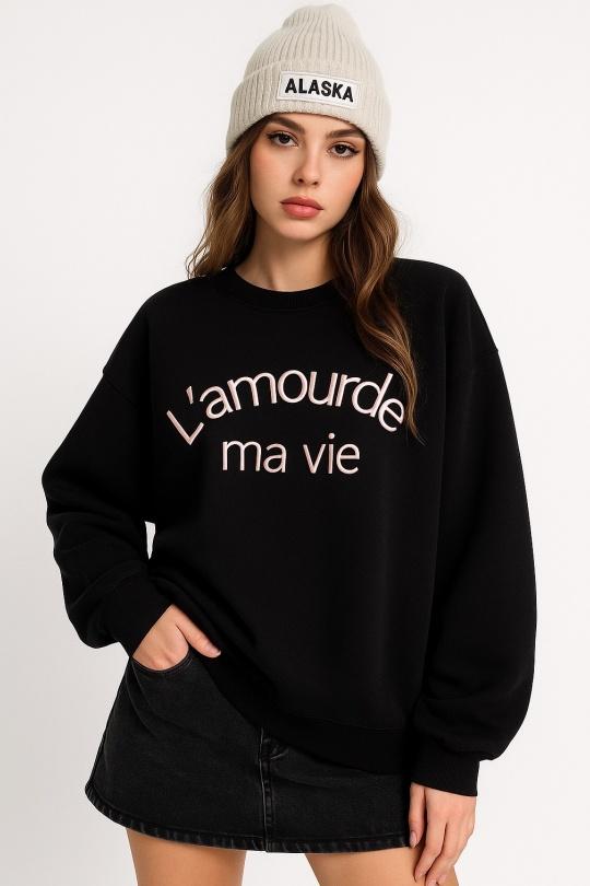 Sweats Femme Noir Osley - Mochy H7855 Efashion Paris