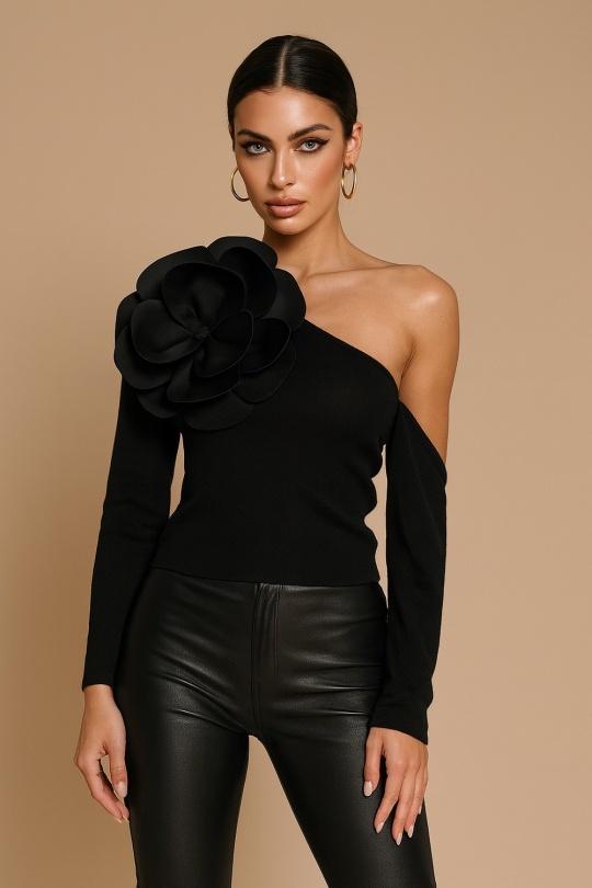 Tops Femme Noir Osley - Mochy PL5057 Efashion Paris