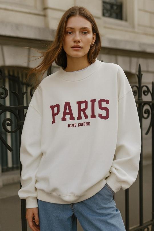 Sweats Femme Blanc Osley - Mochy H7508 Efashion Paris