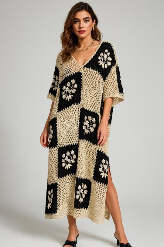 Maxi dresses Women Black Osley - Mochy PL6905 Efashion Paris