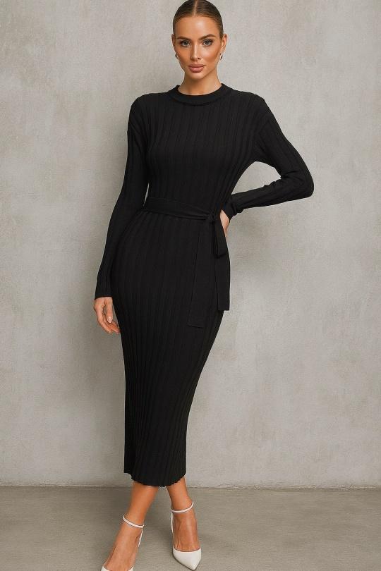 Abiti maxi Donna Black Osley - Mochy PL4892 Efashion Paris