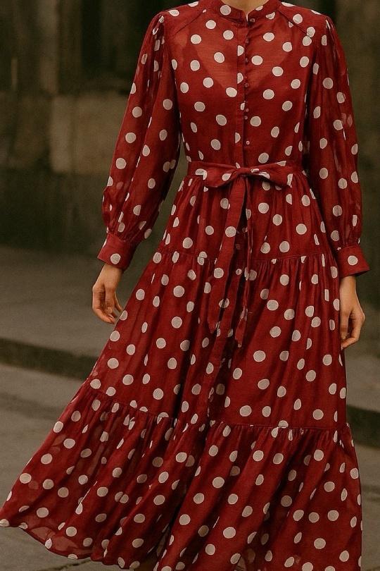 Abiti maxi Donna Burgundy Osley - Mochy R11717 Efashion Paris