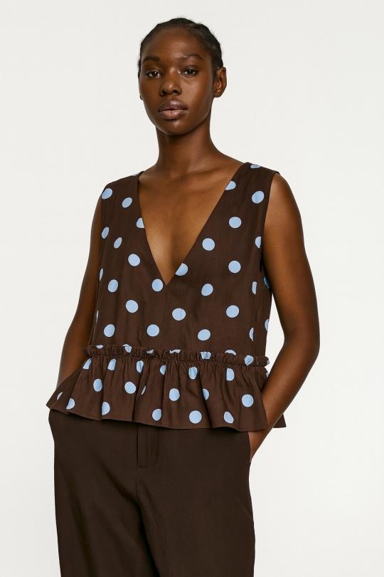 Top Donna Brown Osley - Mochy H11091 Efashion Paris