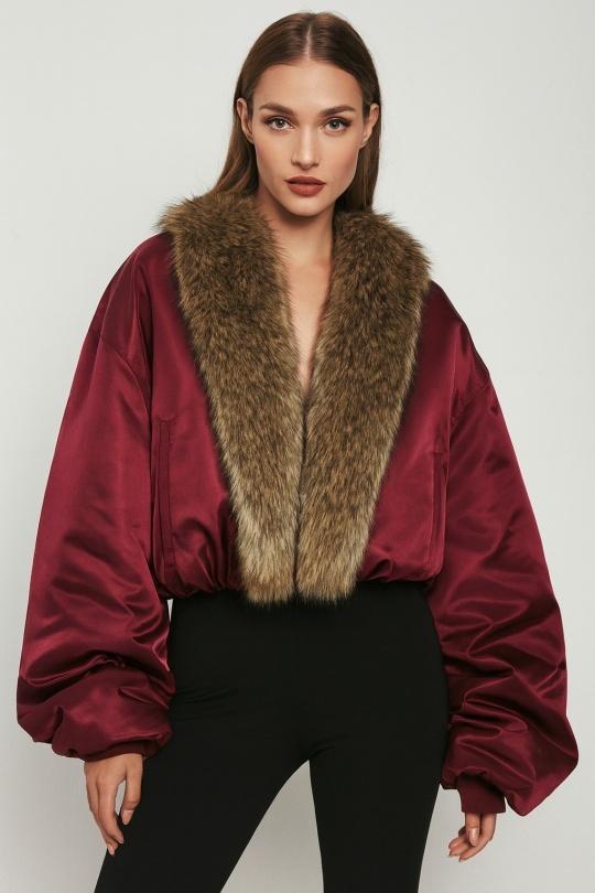 Doudounes Femme Bordeaux Osley - Mochy D6578 Efashion Paris