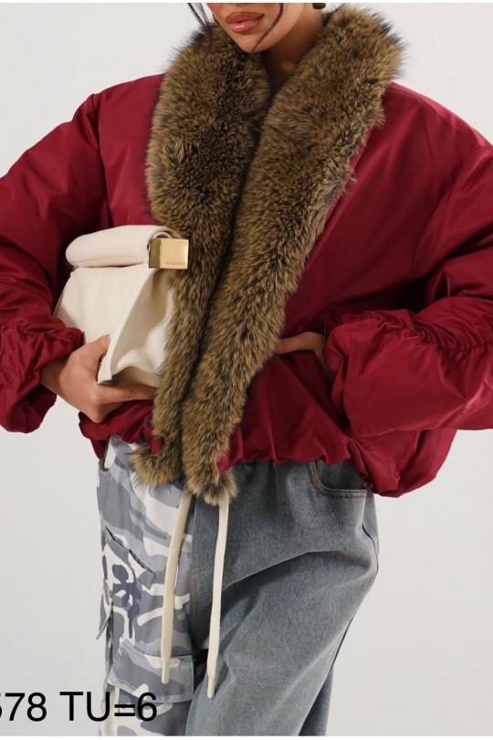 Doudounes Femme Bordeaux Osley - Mochy D6578 Efashion Paris