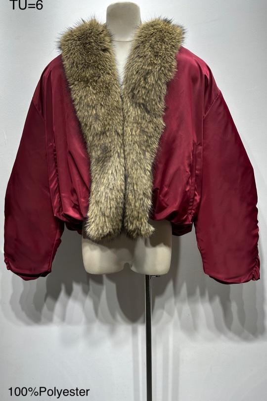 Doudounes Femme Bordeaux Osley - Mochy D6578 Efashion Paris