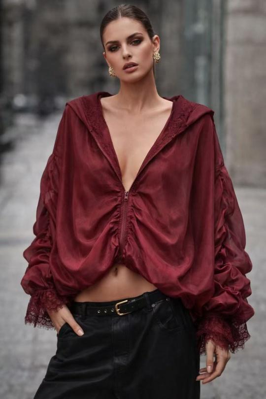 Vestes  Femme Violet Osley - Mochy V11002 Efashion Paris